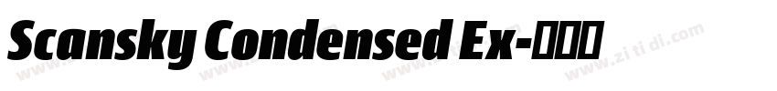 Scansky Condensed Ex字体转换